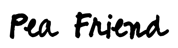Pea Friend Font