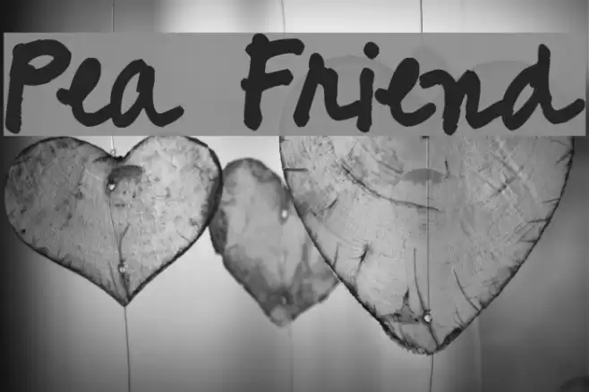 Pea Friend Font examples