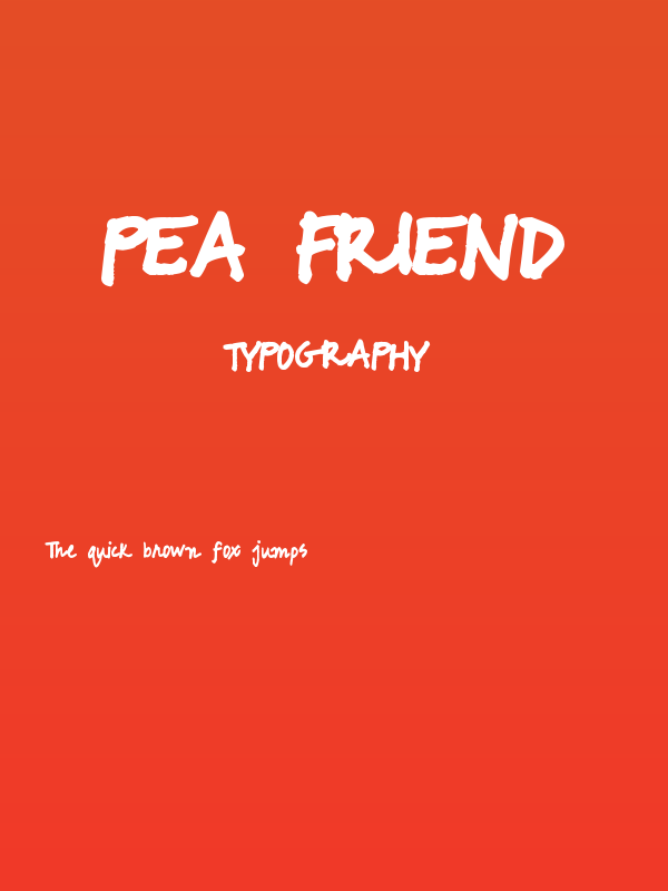 Pea Friend Poster
