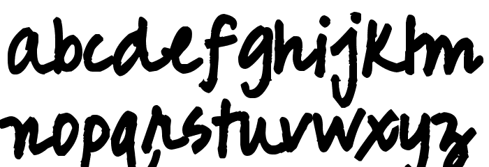 Pea Friend Font LOWERCASE