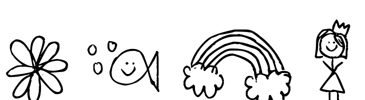 Pea Fruit Salad Doodles  Fuentes Gratis Descargar