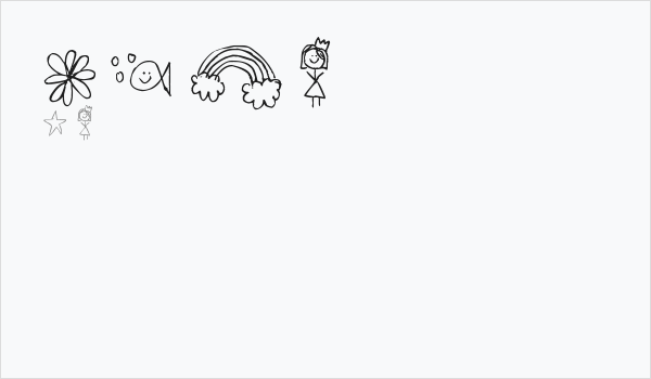 Pea Fruit Salad Doodles Business Card