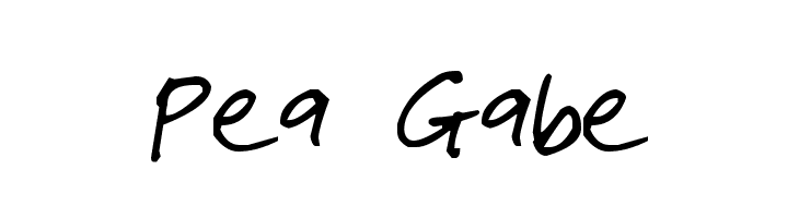 Pea Gabe Font