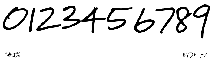 Pea Gabe Font OTHER CHARS