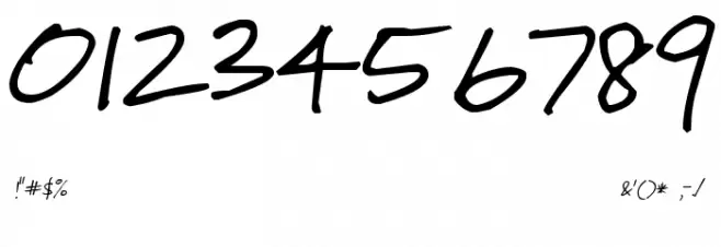 Pea Gabe Font OTHER CHARS