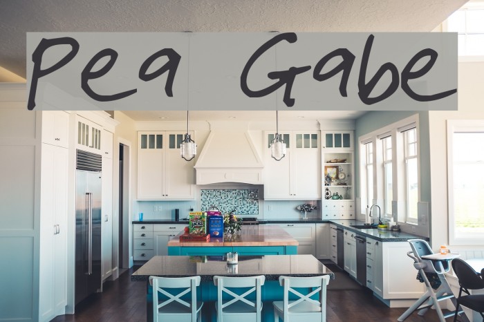 Pea Gabe Font examples