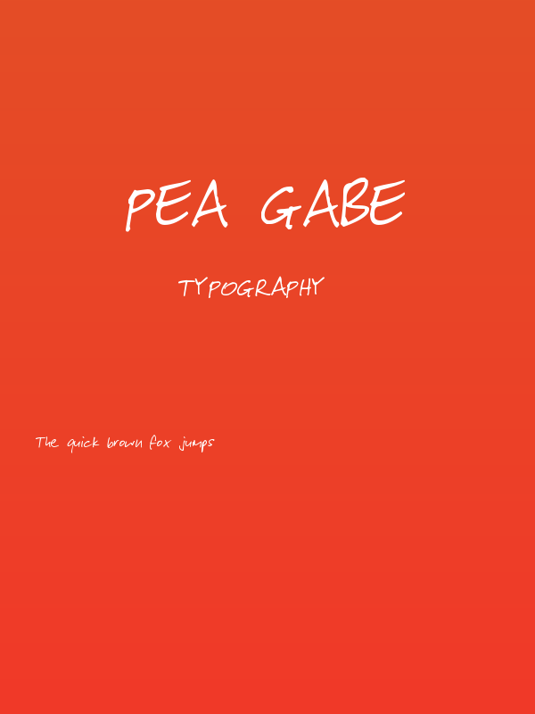 Pea Gabe Poster