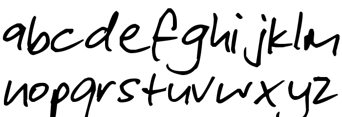 Pea Gabe Font LOWERCASE