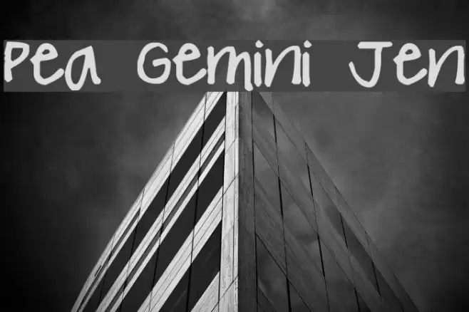 Pea Gemini Jen Font examples