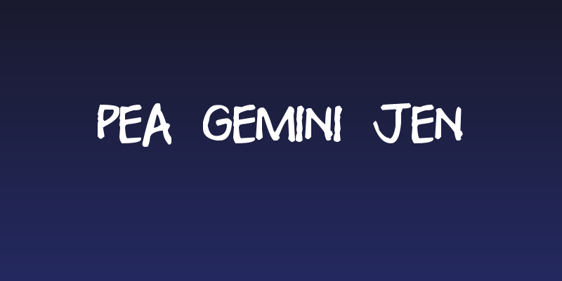 Pea Gemini Jen Social Header