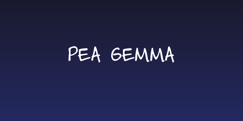 Pea Gemma Social Header