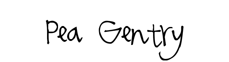 Pea Gentry Font