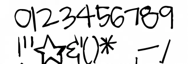 Pea Gentry Font OTHER CHARS