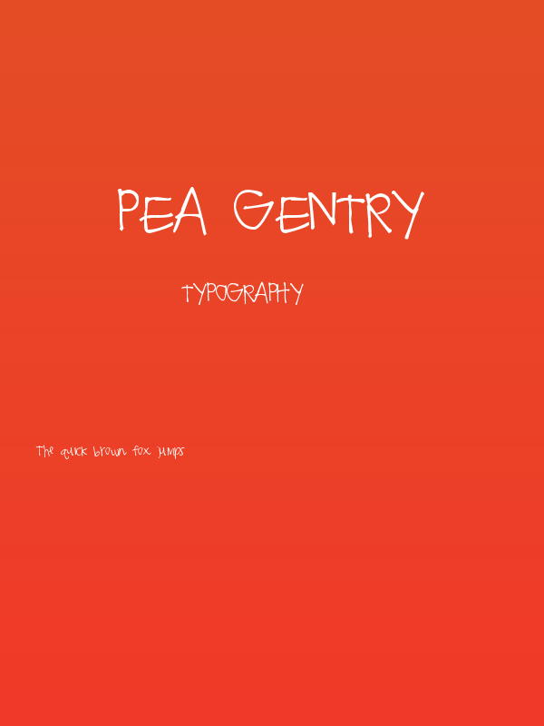 Pea Gentry Poster