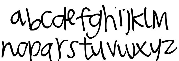 Pea Gentry Font LOWERCASE