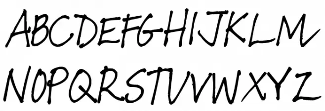 Pea Girly Girls Print Schriftart Groß