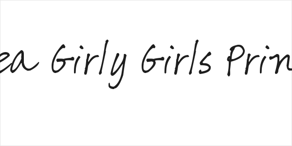 Pea Girly Girls Print Logo