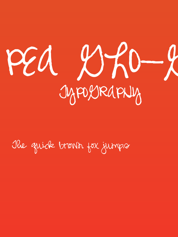 Pea Glo-Girl Script Poster