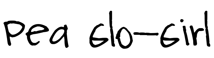 Pea Glo-Girl  les polices de caractères gratuit tlcharger