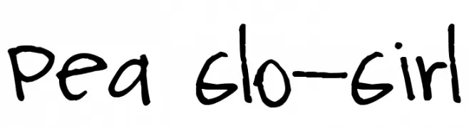 Pea Glo-Girl 