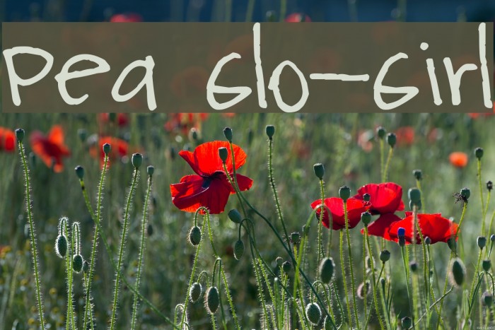 Pea Glo-Girl Example 2