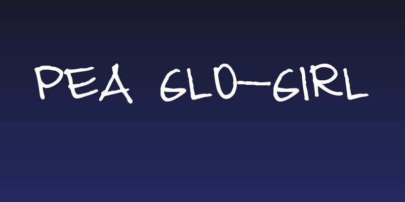 Pea Glo-Girl Social Header