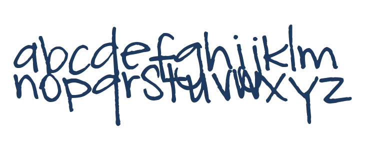 Pea Glo-Girl Lowercase