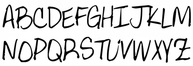 Pea Gretchie Print Schriftart Groß