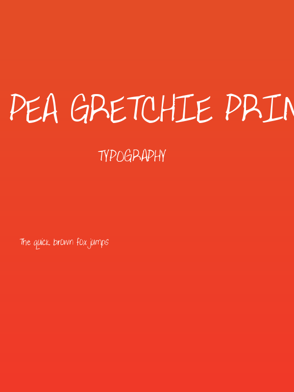 Pea Gretchie Print Poster