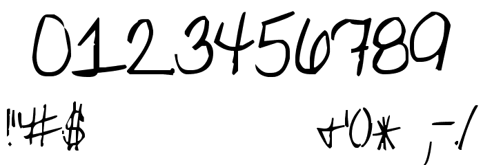 Pea Gretchie Font OTHER CHARS