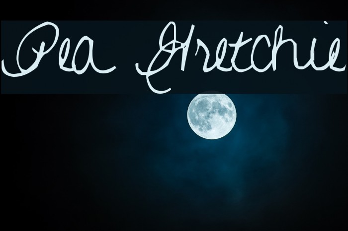 Pea Gretchie Font examples