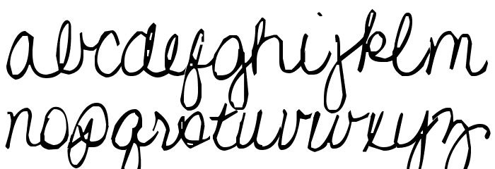 Pea Gretchie Font LOWERCASE