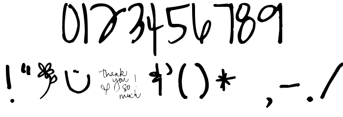 Pea Hannah Chocolate Swirls Font OTHER CHARS