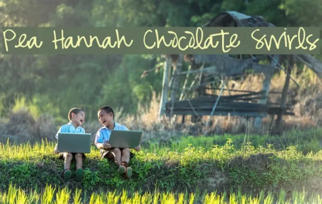 Pea Hannah Chocolate Swirls Example 2