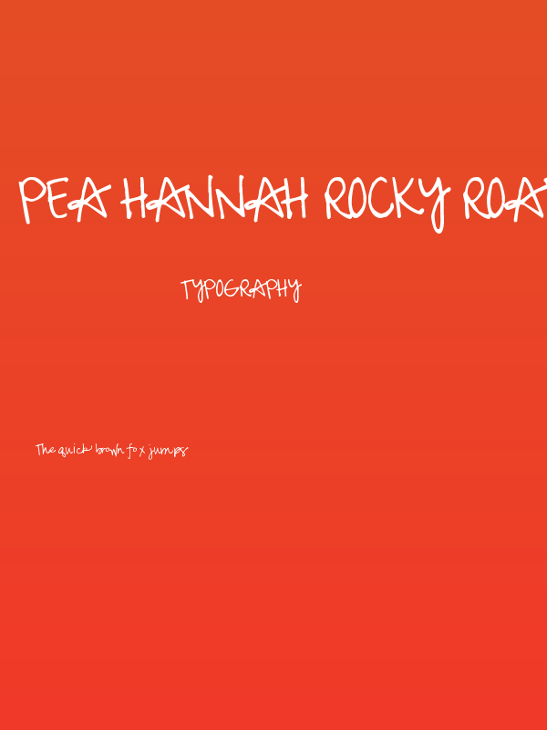 Pea Hannah Rocky Road Poster