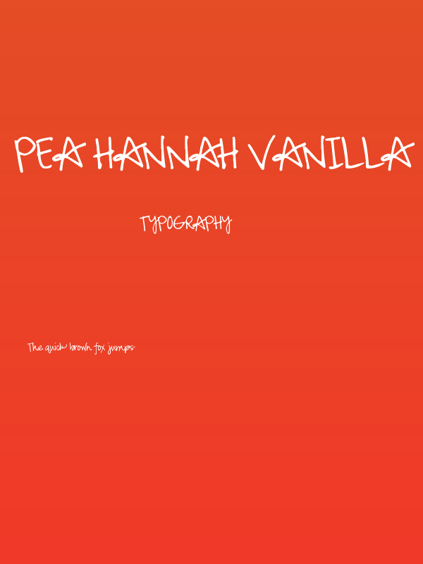 Pea Hannah Vanilla Poster