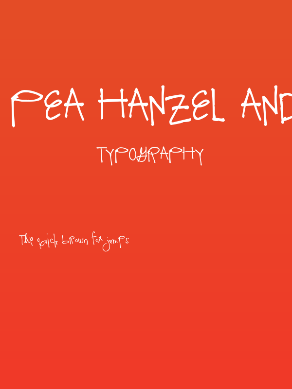 Pea Hanzel and Gretel Poster