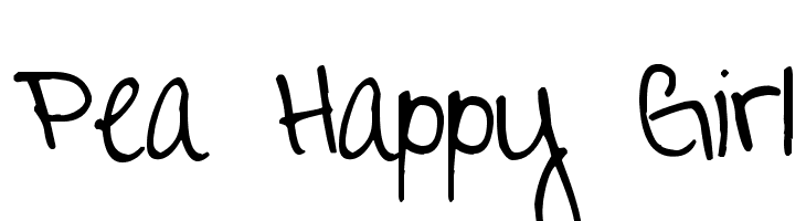 Pea Happy Girl  Descarca Fonturi Gratis