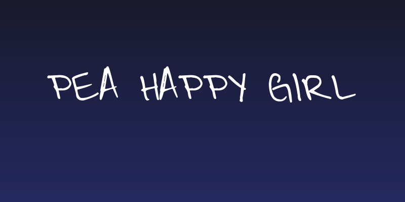 Pea Happy Girl Social Header