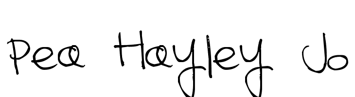 Pea Hayley Jo Font
