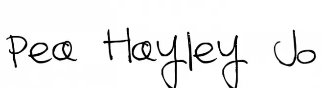 Pea Hayley Jo  Descarca Fonturi Gratis