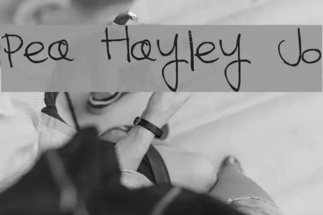 Pea Hayley Jo Font examples