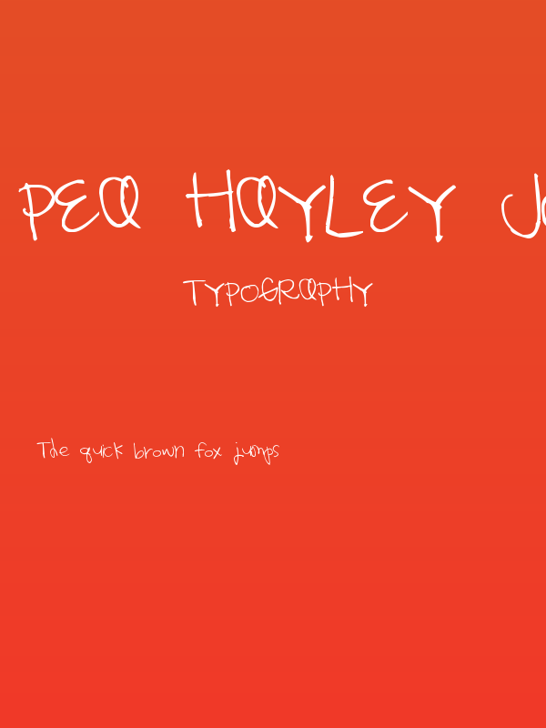 Pea Hayley Jo Poster