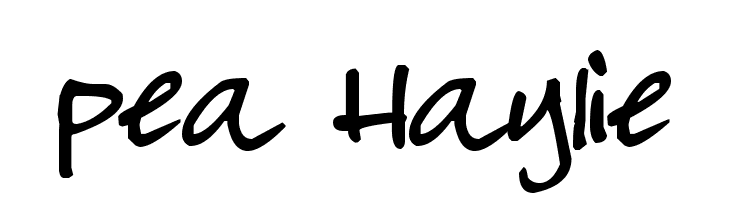 Pea Haylie  フリーフォントのダウンロード