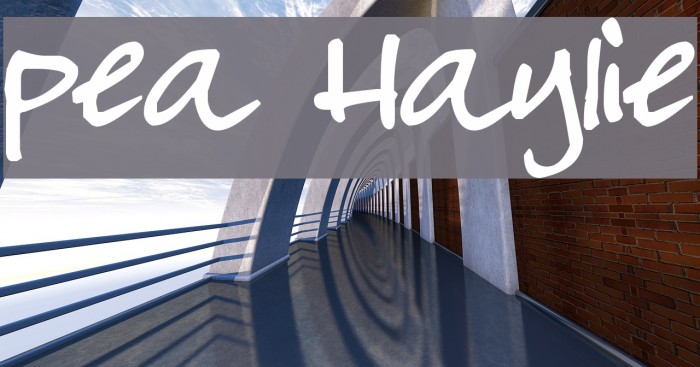 Pea Haylie Font examples