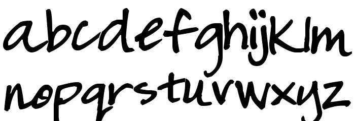 Pea Haylie Font LOWERCASE