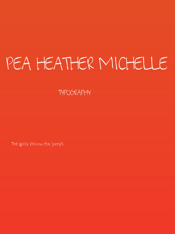 Pea Heather Michelle Poster