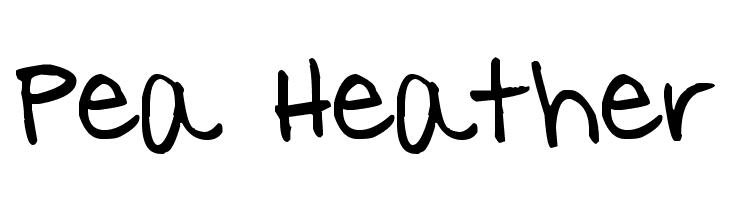 Pea Heather Font