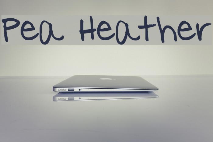 Pea Heather Font examples