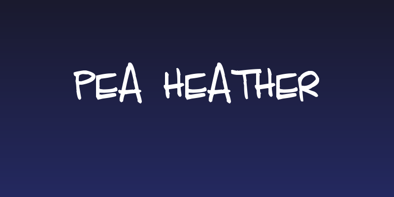 Pea Heather Social Header